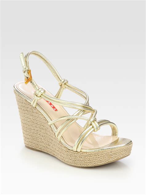 prada wedge shoes on sale